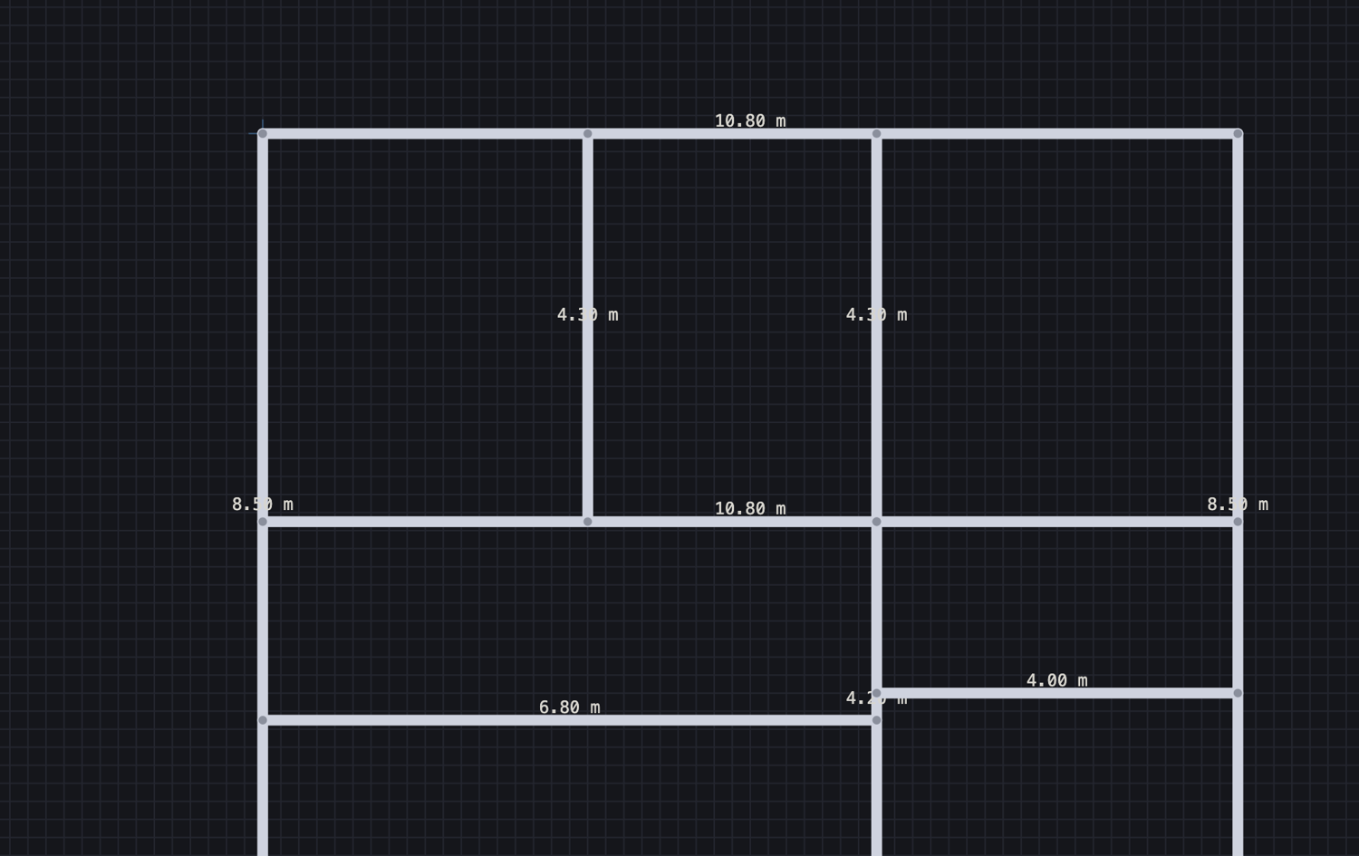StoreySG 2D floor plan with millimetre dimensions